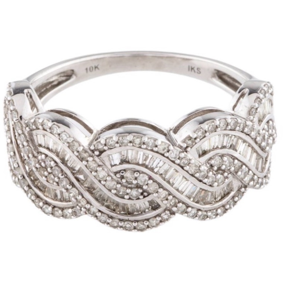 Diamond 1+ carat White Gold Band Ring